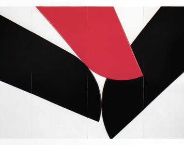 Shu Takahashi, Incontro, 1990, acrilico su tela &ndash; Galleria Nazionale d&rsquo;Arte Moderna e Contemporanea, Roma