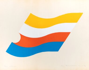 Shu Takahashi, Senza titolo, 1973, litografia &ndash; prova d&rsquo;artista